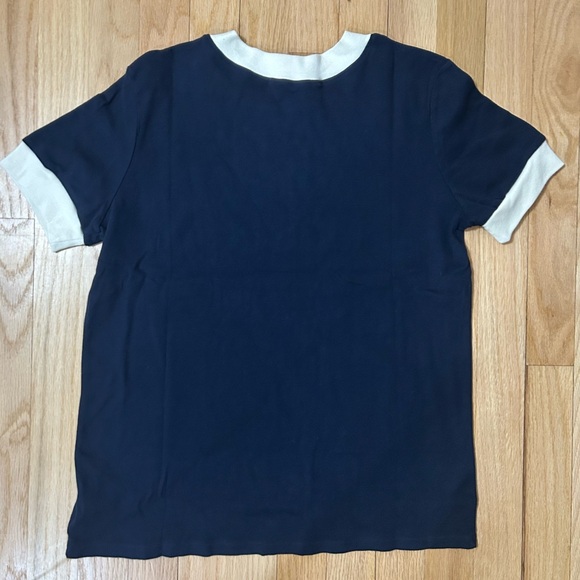💲5/$25 Recycled Karma 90210 Donna Martin Navy Blue Tee Shirt 100% Cotton USA - Picture 2 of 4
